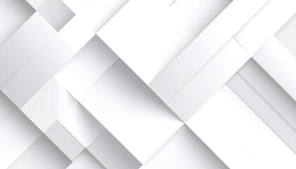 白の幾何学模様のイラスト。3D。立体的なブロックスタイル。White geometric illustration. 3D. Three-dimensional block style.