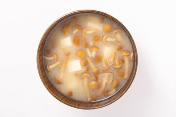 なめこと豆腐の味噌汁