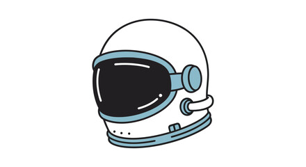 Fototapeta premium Astronaut helmet spaceman safety gear outer space exploration
