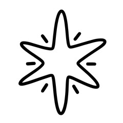 Abstract Starburst Handdrawn