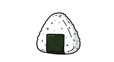 Onigiri rice ball seaweed japanese food meal