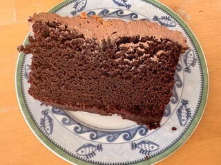 Large piece of chocolate cake
