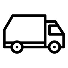 garbage truck vector icon