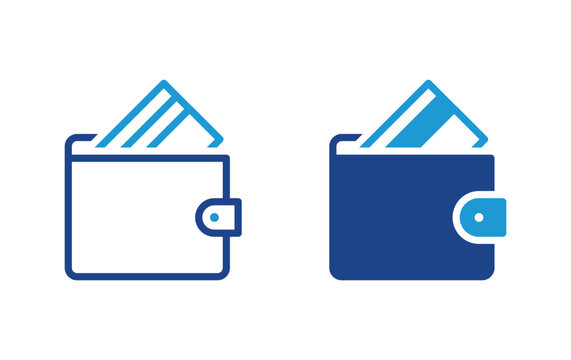 Wallet icon, Wallet sign vector	
