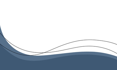 wave blue element design 