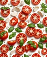 tomato and cucumber