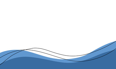wave blue element design 