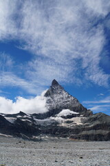 Matterhorn view from Matterhorn Glacier Trail in Switzerland	
