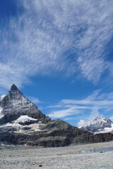 Matterhorn view from Matterhorn Glacier Trail in Switzerland	
