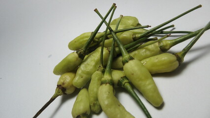 fresh green asian chili