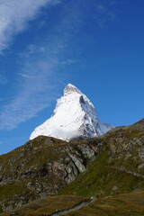 Matterhorn view from Matterhorn Glacier Trail in Switzerland	
