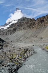 Matterhorn view from Matterhorn Glacier Trail in Switzerland	
