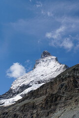 Matterhorn view from Matterhorn Glacier Trail in Switzerland	
