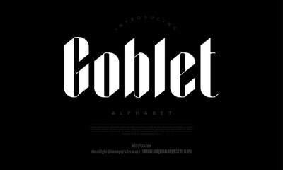 Elegant gothic-style blackletter font with modern flair. Ideal for bold logos, posters, and classic branding