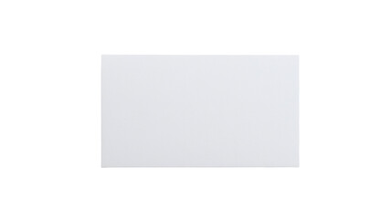 Fototapeta premium Title: Rectangular White Blank Card Isolated on White Background Ideal for Graphic Design Mockups and Presentations