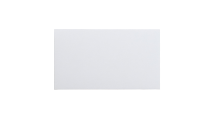 Title:  Rectangular White Blank Card Isolated on White Background Ideal for Graphic Design Mockups and Presentations