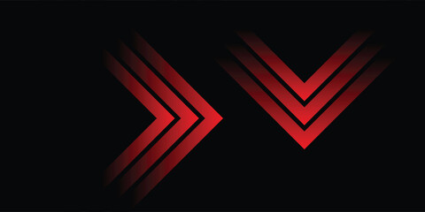 Abstract black background with diagonal red stripes. Vector illustration.
