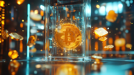 Digital Gold Collection: Bitcoin Coins, Blockchain Tech & Futuristic Assets for Crypto Investors