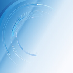 Light Blue Abstract Background with Geometric Shapes and Text Space