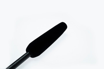 Studio microphone for podcasting or streaming isolated over a white background