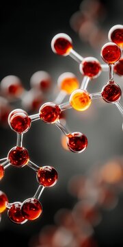 3D Geosmin Molecule  Science  Chemistry  Research  Abstract