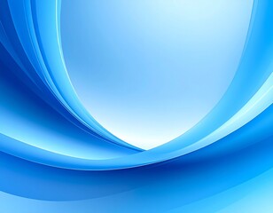 Obraz premium Modern abstract background in cool blue tones with space for text or logo