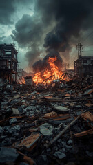 fire in the city