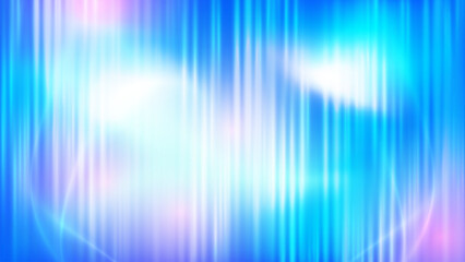 Vibrant abstract background features soft vertical light streaks in gradient of cyan, blue, white, with hints of pink and purple, along with glowing lines flowing