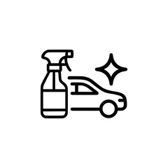 car wax outline icon or car wax label vector isolated. Best car polish icon for websites, apps, or product relate about car wax.