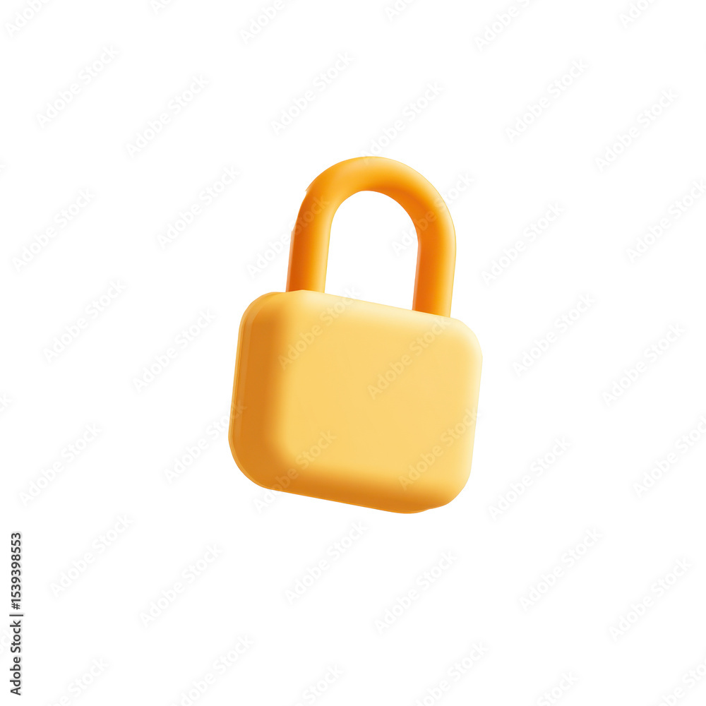 Poster transparent png icon of a 3d padlock illustrating computer security and encryption practices for dat
