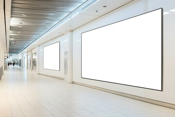 Mockup of Blank Billboard Poster Frame for Urban Advertising and High-Visibility Brand Display