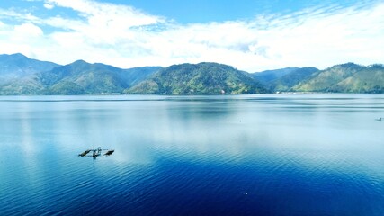 lake and mountains