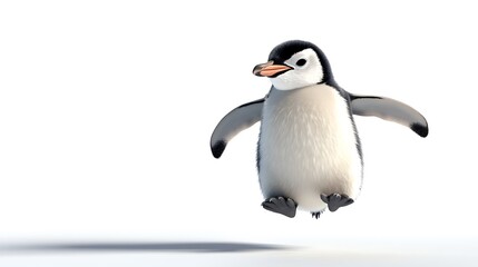 Fototapeta premium isolated emperor penguin