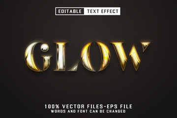 Glow Editable Text Effect