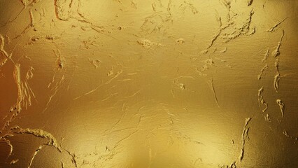 Ai generated image of golden textured background with a metallic surface and abstract pattern