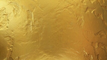 Ai generated image of golden textured background with a luxurious metallic surface