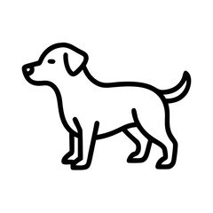 vector illustration of a dog