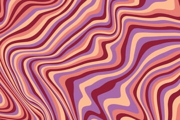 Abstract psychedelic groovy background. Vector.