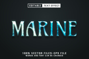 Marine Editable Text Effect