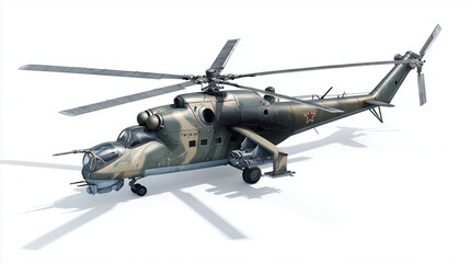 Armored Helicopter Aircraft Studio Background