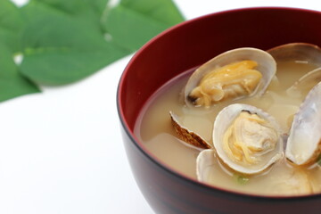 春を感じるアサリの味噌汁、食卓を彩る