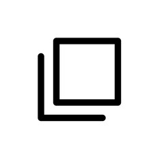Two Squares Outline Icon for Layout & Grouping