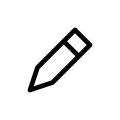  Pencil Outline Icon for Writing & Education