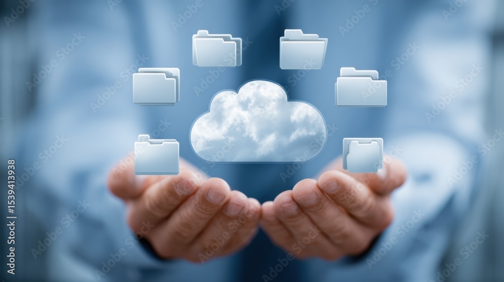 Poster Secure File Sharing Tips for Businesses Improving Data Protection and Collaboration in the Digital Age