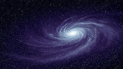 Spiral galaxy in deep space.