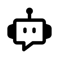 chatbot line icon