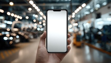 Smartphone in a factory setting