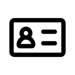 id card line icon