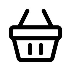 shopping cart line icon