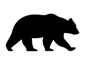 Mighty Bear Silhouette for Wilderness Decor and Outdoor Art Pieces